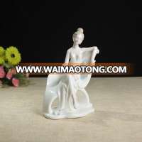 Modern elegant porcelain ceramic lady figurines