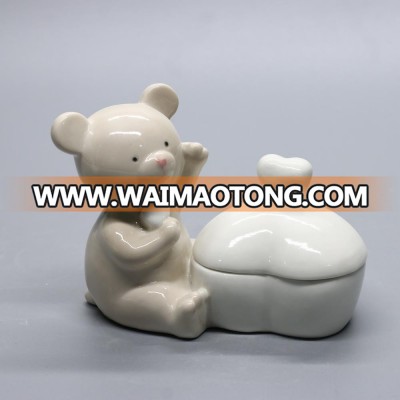 wedding favors bear crafts ceramic custom logo printed jewelry boxes for gifts